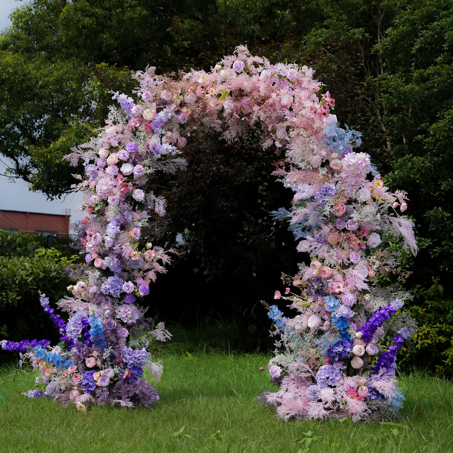 Future Wedding Party Background Floral Arch Decoration