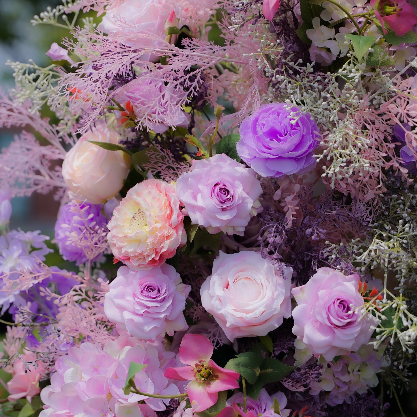 Future Wedding Party Background Floral Arch Decoration