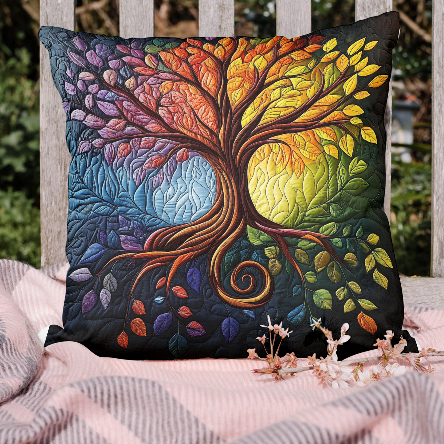 Tree of Harmony Quilted Pillow Case NCU0TH2541