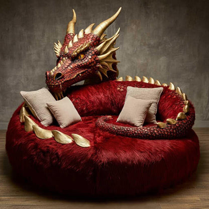 Giant Dragon Loungers: Unleash Mythical Comfort in Your Home-White