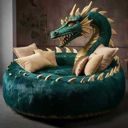 Giant Dragon Loungers: Unleash Mythical Comfort in Your Home-White