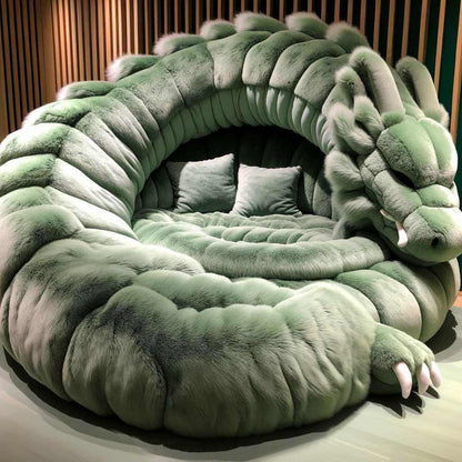 Giant Dragon Loungers: Unleash Mythical Comfort in Your Home-White