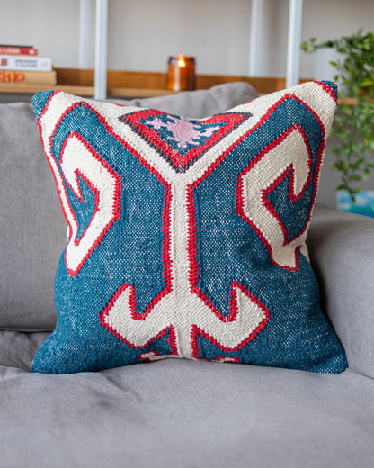 Guardian Organic Cotton Kilim Throw Pillow