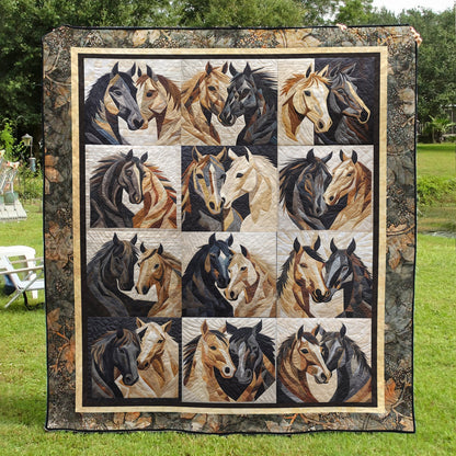 Horse TL07112306 Quilt Blanket