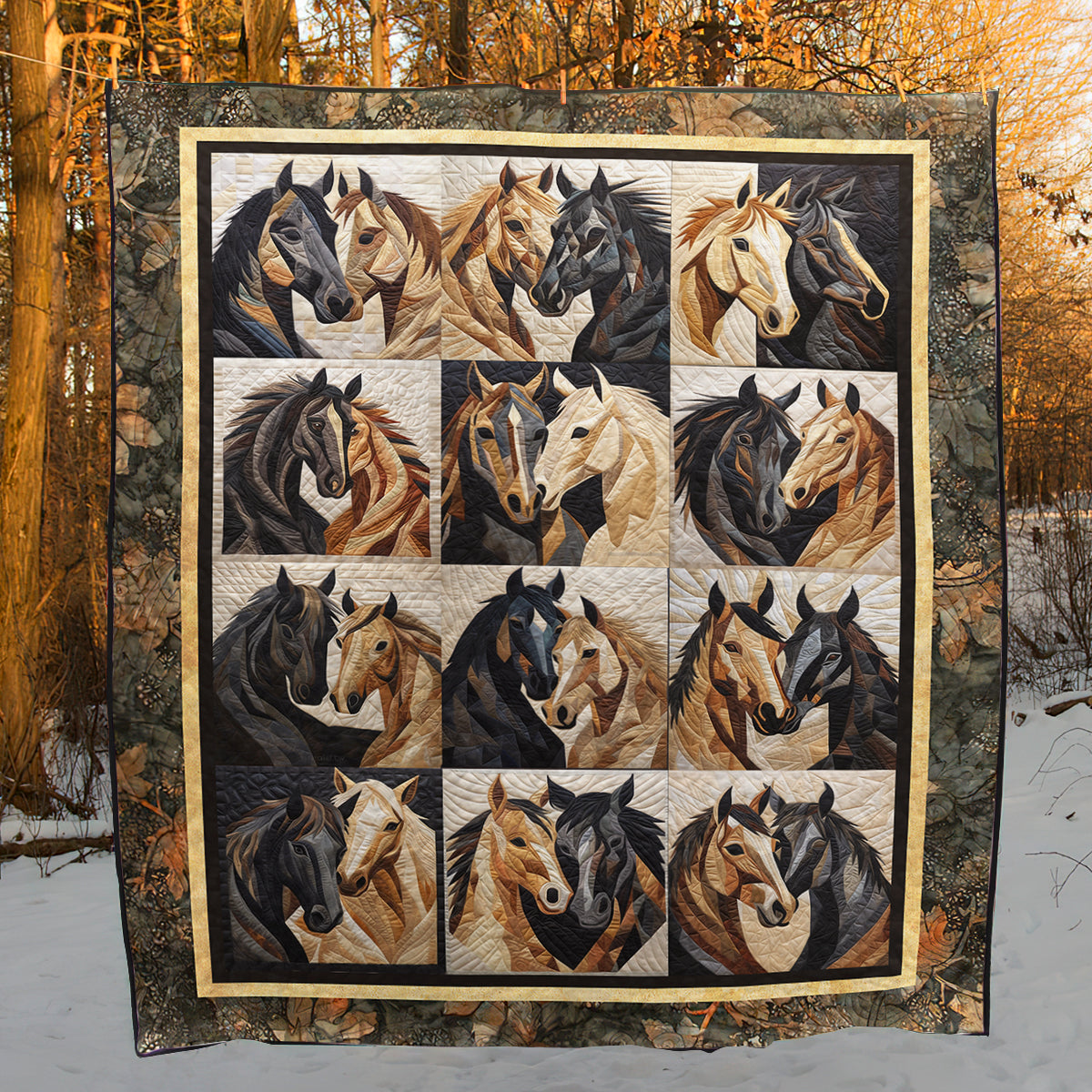 Horse TL07112306 Quilt Blanket