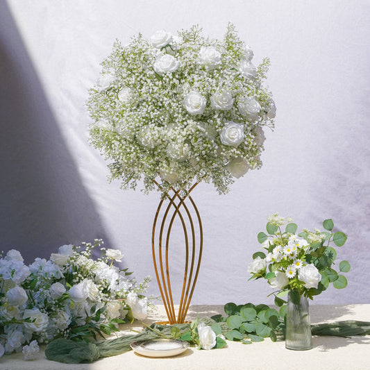 Ivory Flower Ball Flower Centerpiece Bouquet Table Decoration Flower Ball