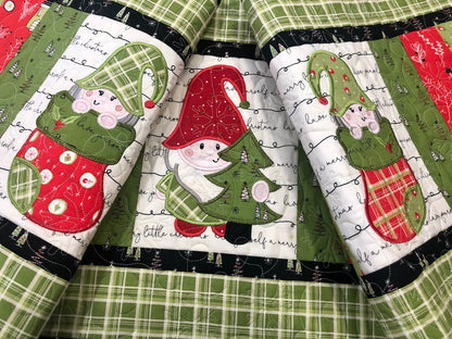 Christmas Gnome CLA150324053 Quilted Table Runner