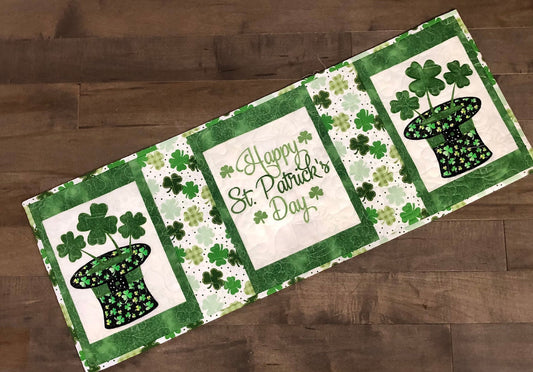 St.Patrick's Day CLA150324036 Quilted Table Runner