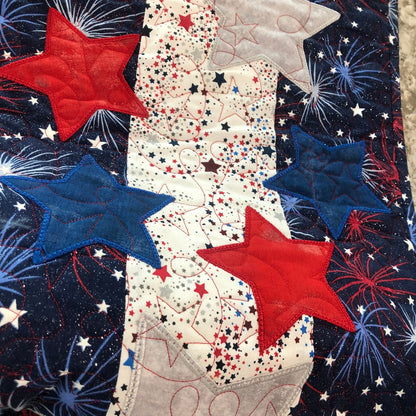 Patriotic Star CLA150324023 Quilted Table Runner