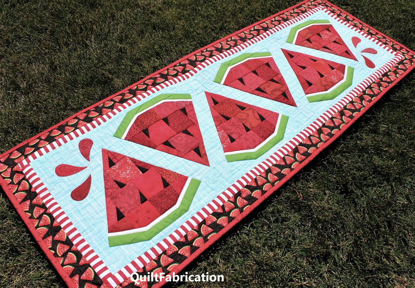 Watermelon CLA150324122 Quilted Table Runner