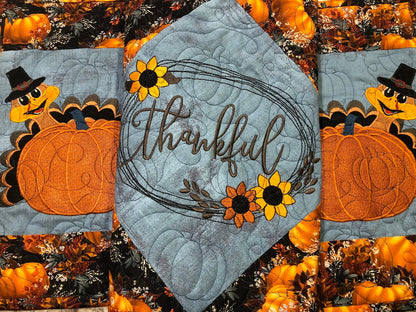 Thank Giving CLA150324019 Quilted Table Runner