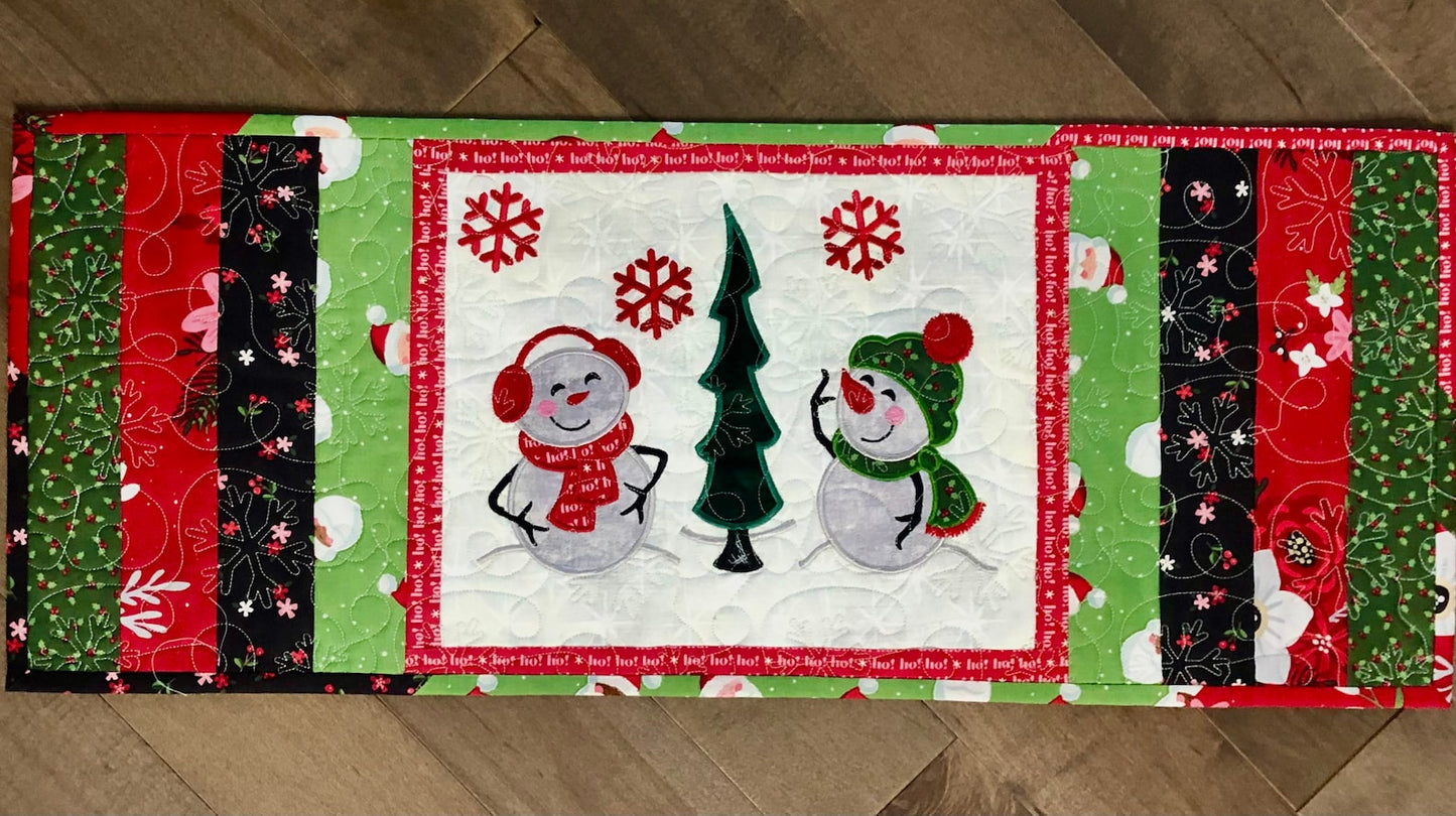 Christmas Snowman CLA150324011 Quilted Table Runner