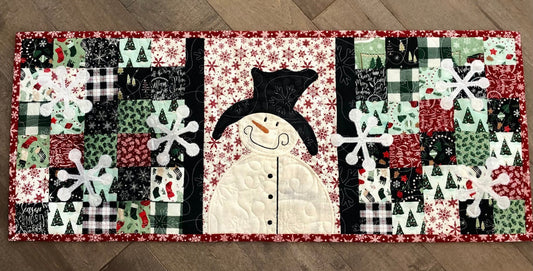 Christmas Snowman CLA150324010 Quilted Table Runner