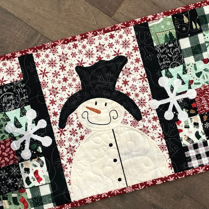 Christmas Snowman CLA150324010 Quilted Table Runner