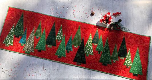 Christmas Tree CLA140324020 Quilted Table Runner