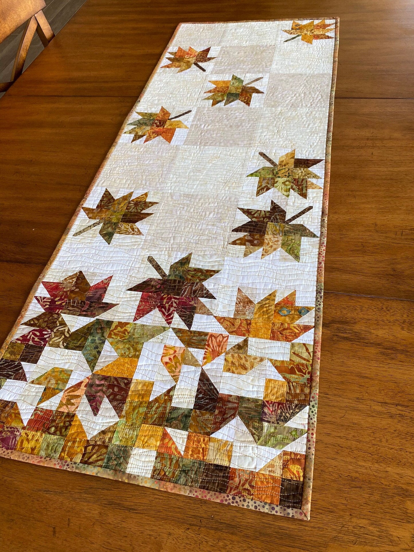 Autumn Leaves CLA150324157 Quilted Table Runner