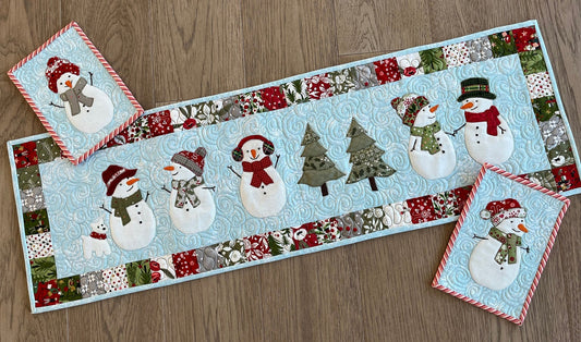 Snowman CLA140324029 Quilted Table Runner