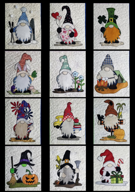 12 Months Of Gnome CLA120324064 Quilt Blanket