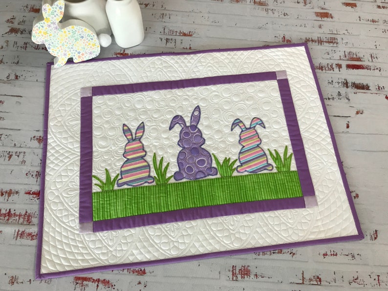 Bunny CLDY180624128 Quilted Placemats