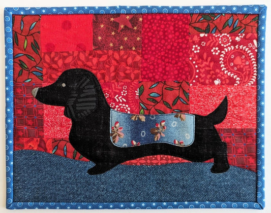 Dachshund CLDY040724181 Quilted Placemats