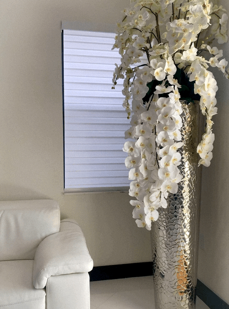 Extra Tall Hammered Planter With Cascading Phalaenopsis Orchids(Out of Stock)