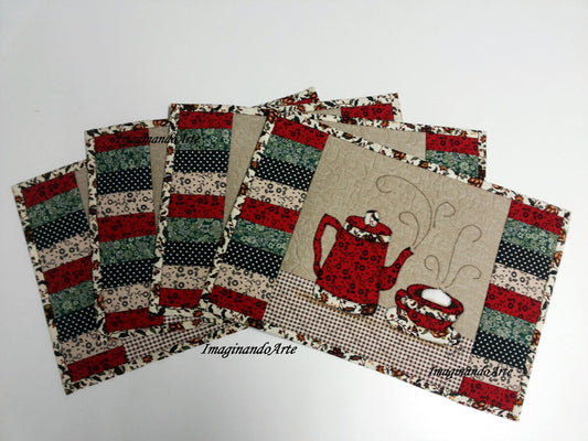 Cup Of Tea CLDY180624096 Quilted Placemats