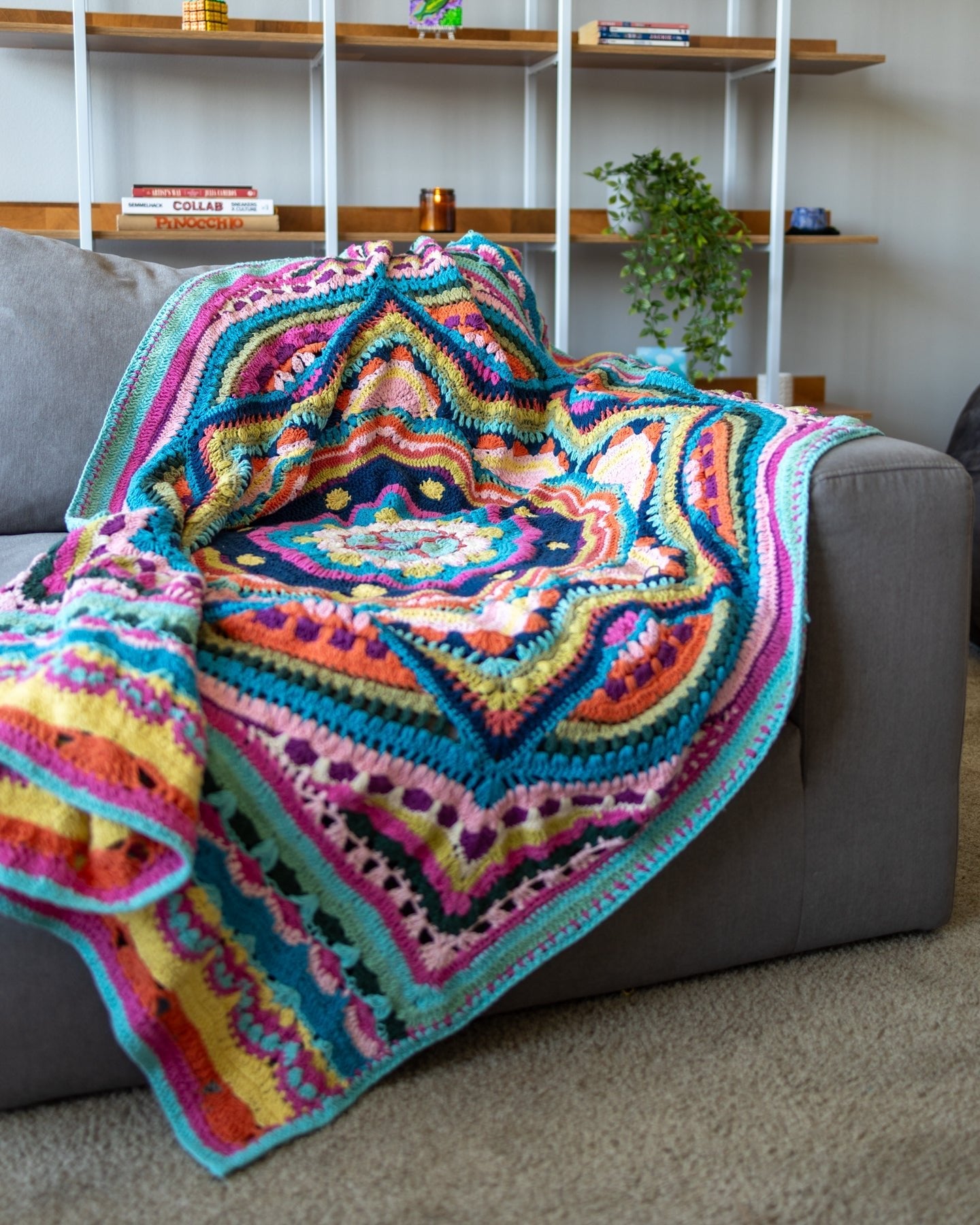 Kalos Organic Cotton Mandala Crochet Throw Blanket Coming Soon!