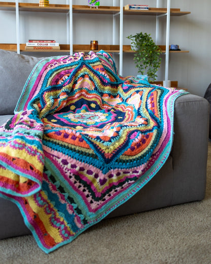 Kalos Organic Cotton Mandala Crochet Throw Blanket Coming Soon!