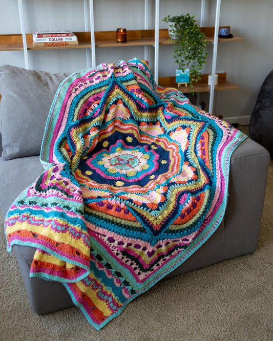 Kalos Organic Cotton Mandala Crochet Throw Blanket Coming Soon!