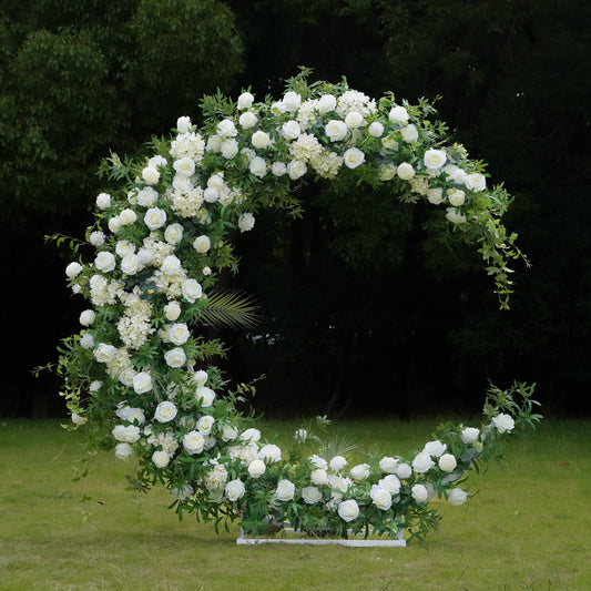 Wedding Party Background Floral Arch Decoration Including Frame