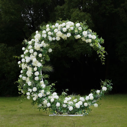 Wedding Party Background Floral Arch Decoration Including Frame