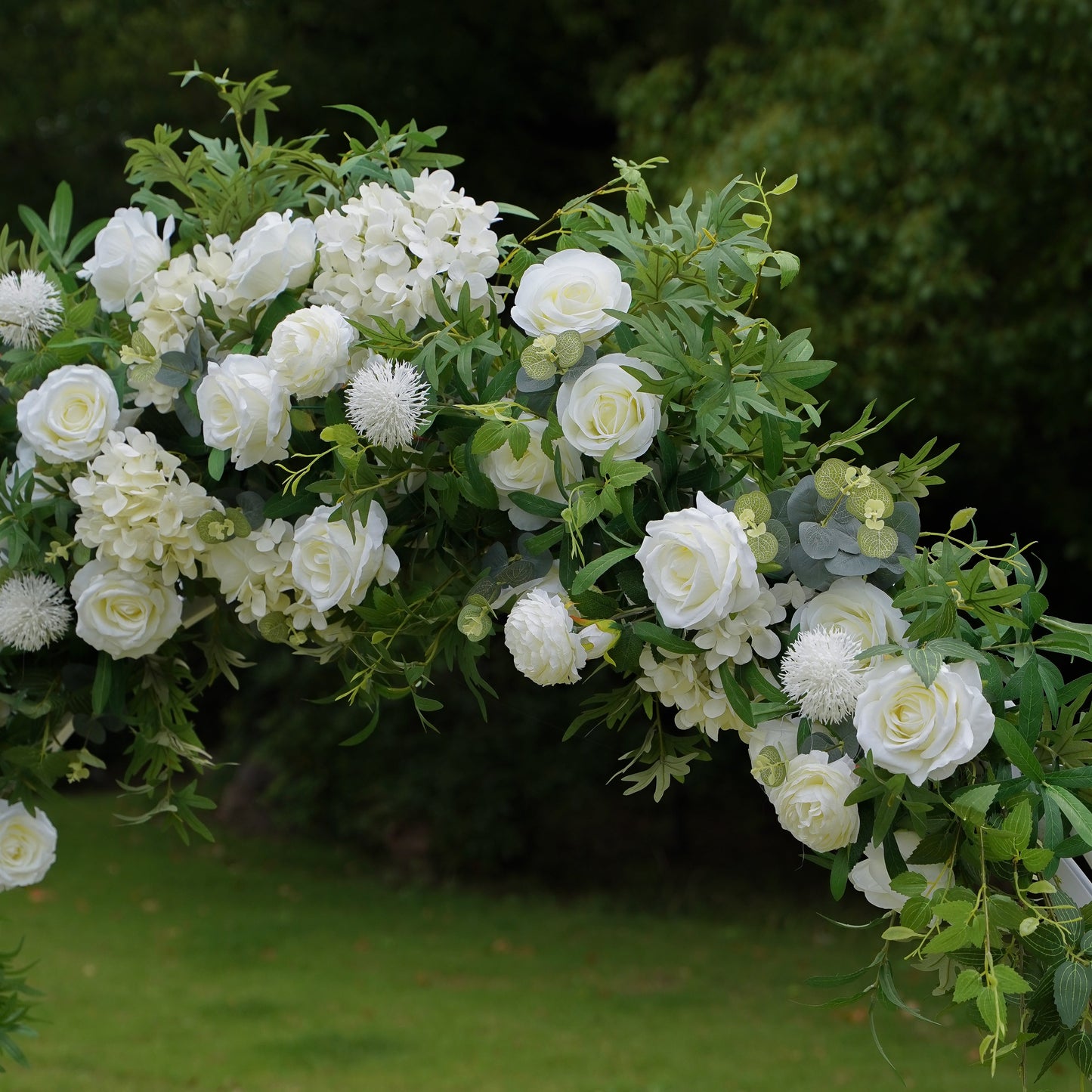 Wedding Party Background Floral Arch Decoration Including Frame