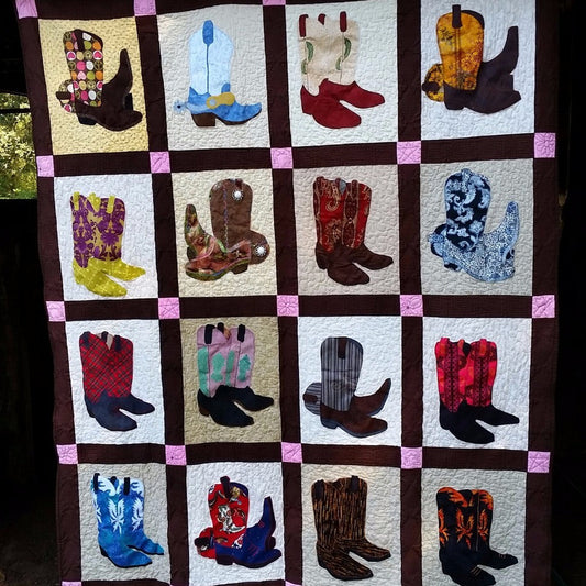 Cowboy Boots CLDY040724124 Quilt Blanket