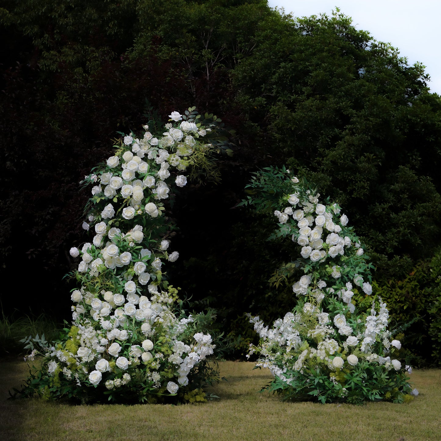 2024 New Wedding Party Background Floral Arch Decoration Including Frame -R984