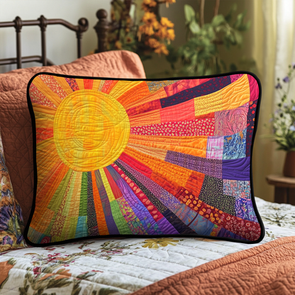 Cheerful Sunshine Quilted Bedding Pillow Case NCU0VL704