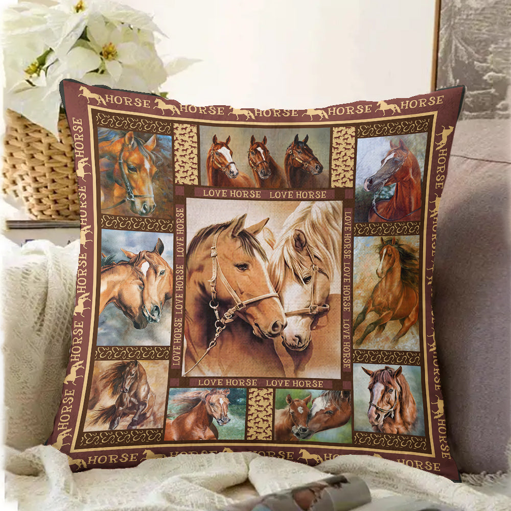 Love Horse HT261002PC Throw Pillow Covers