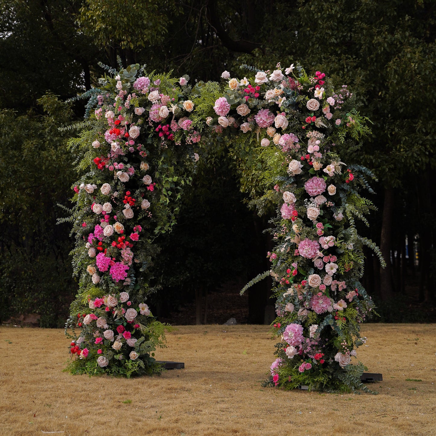 Mona : 2023 New Wedding Party Background Floral Arch Decoration include Frame