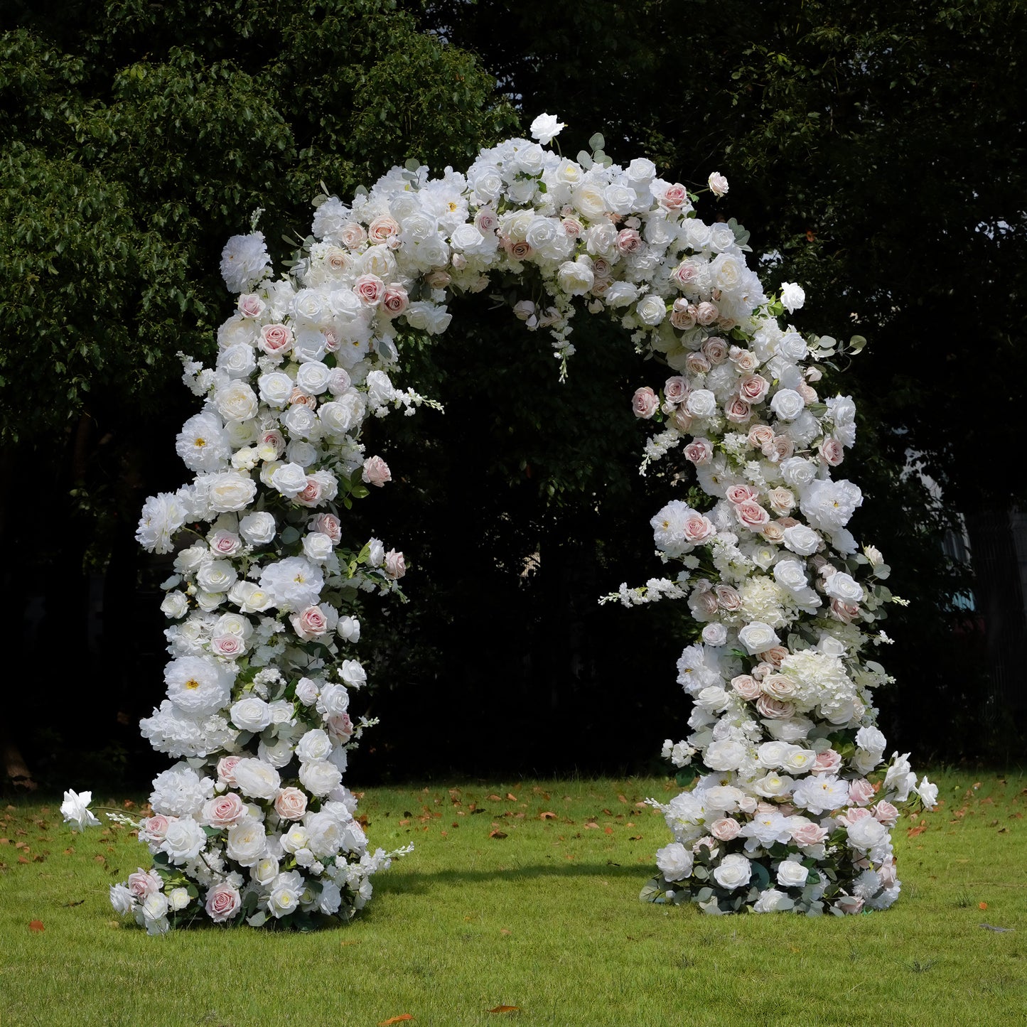 Noni：2023 New Wedding Party Background Floral Arch Decoration include Framet