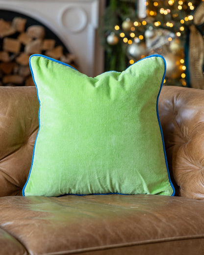 Olivia Organic Cotton Velvet Throw Pillow