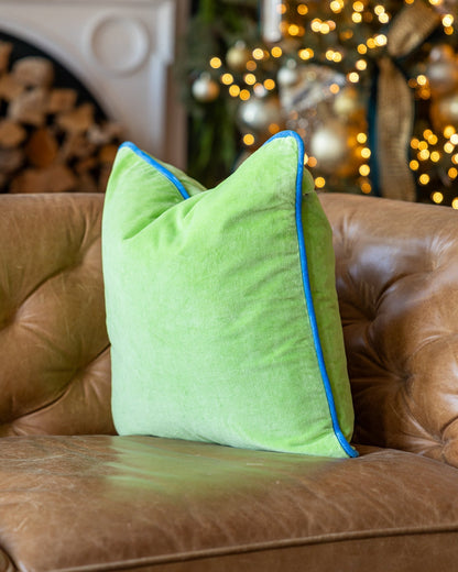 Olivia Organic Cotton Velvet Throw Pillow