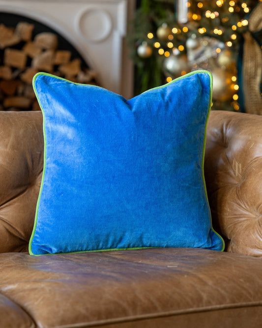 Olivia Organic Cotton Velvet Throw Pillow