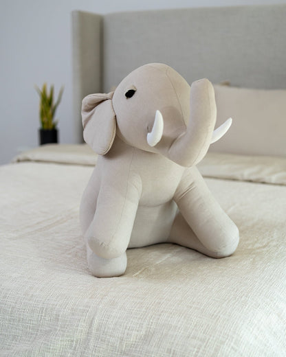 Organic Cotton Elephant Pillow