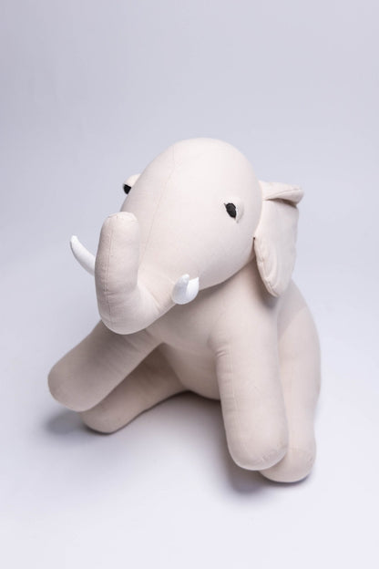 Organic Cotton Elephant Pillow