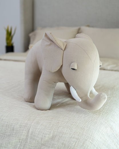 Organic Cotton Elephant Pillow