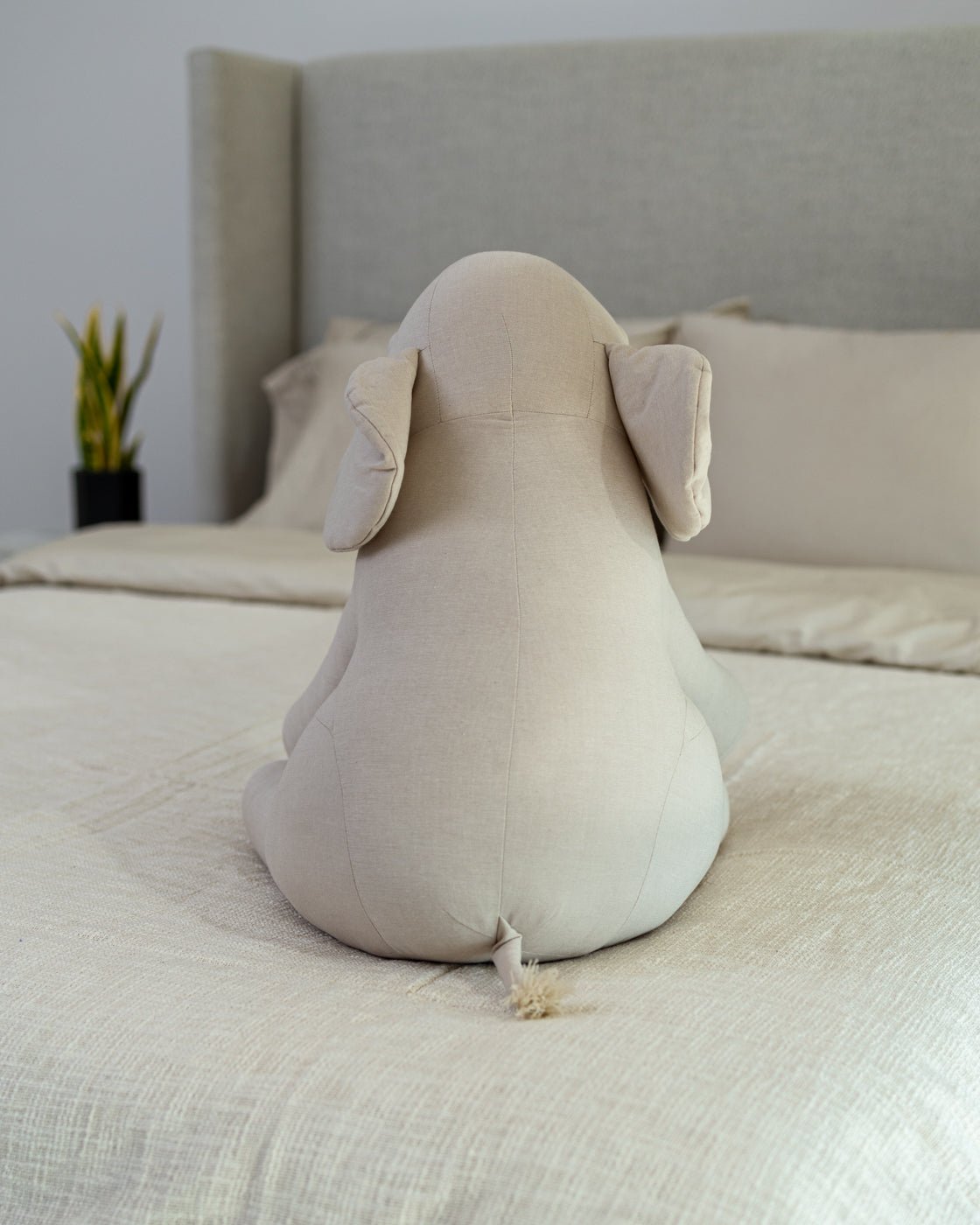 Organic Cotton Elephant Pillow