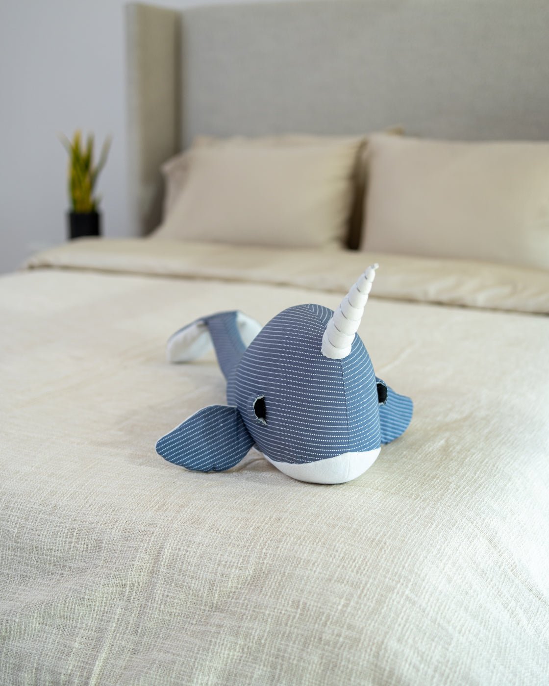 Organic Cotton Narwhal Pillow