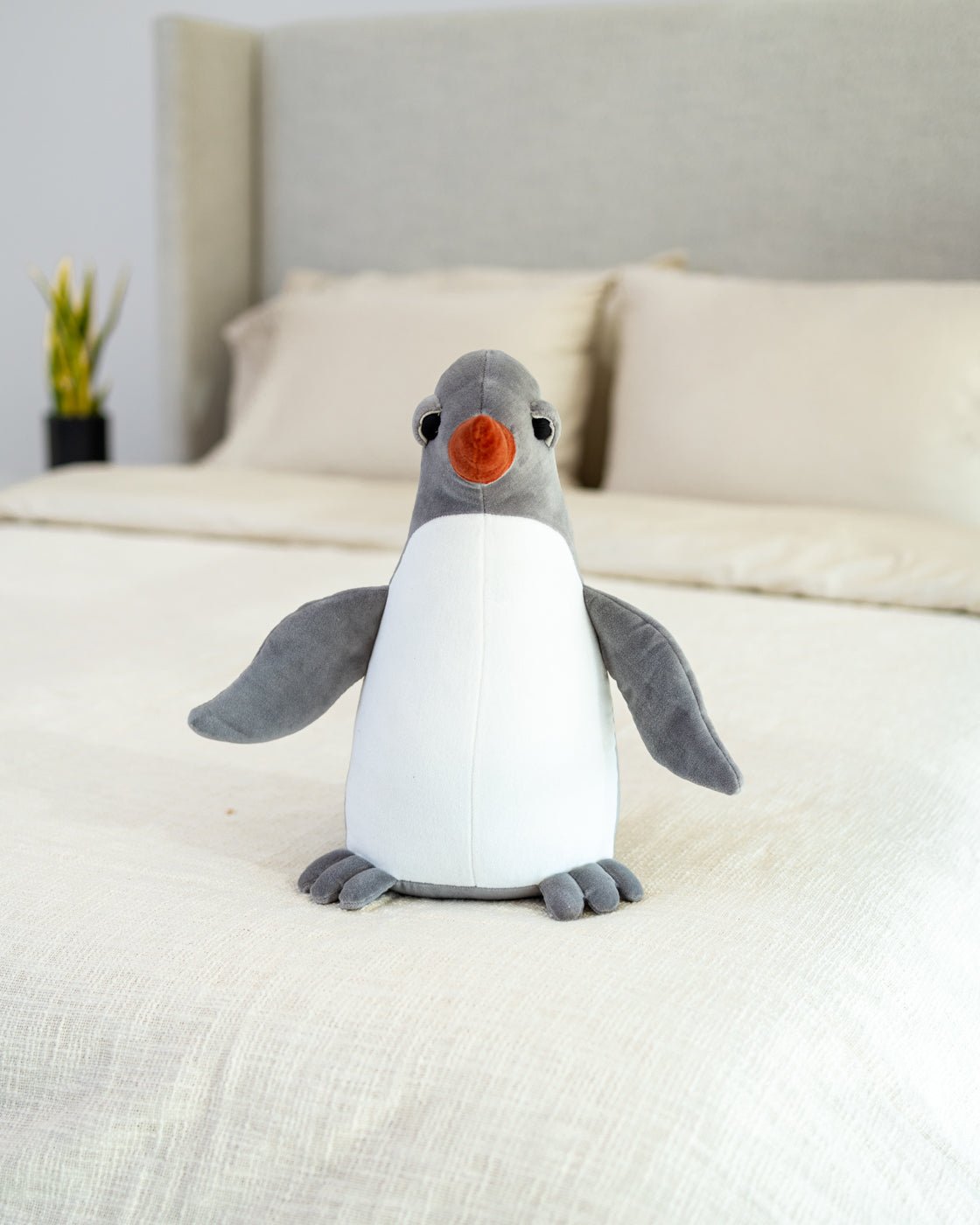 Organic Cotton Penguin Pillow