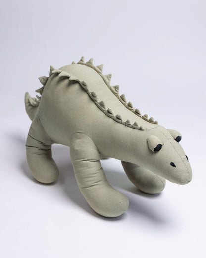 Organic Cotton Stegosaurus Dinosaur Pillow