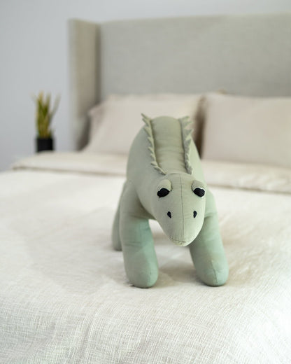 Organic Cotton Stegosaurus Dinosaur Pillow