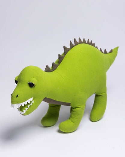 Organic Cotton T-Rex Dinosaur Pillow